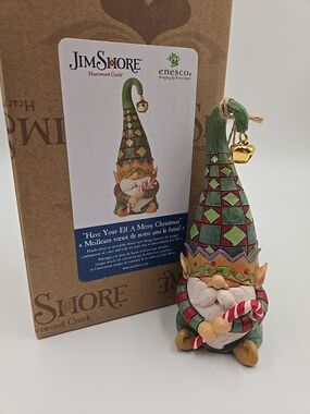 Jim Shore "Have Your Elf A Merry Christmas" Gnome Figurine ORIGINAL BOX